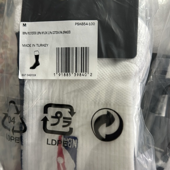 NWT Nike Men`s Elite NBA Grip Power Basketball Mid-Calf socks PSK654-100 - Picture 3 of 4